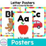 Letter Posters with a Colorful Border (Full Alphabet)