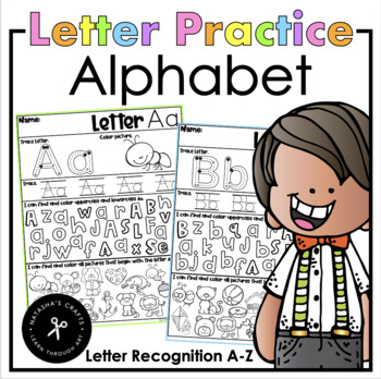 Preview of Letter Practice Alphabet Booklet Distance Learning