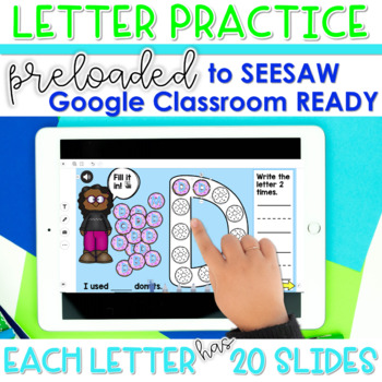 Preview of Letter Practice Digital Activities