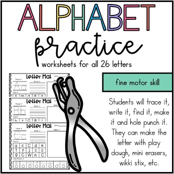 Preview of Letter Practice Worksheets