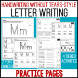 Letter Practice Writing Pages - Handwriting Without Tears 