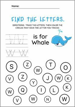 Letter Practice for Toddlers- Tracing & Coloring alphabets- Capital & Small