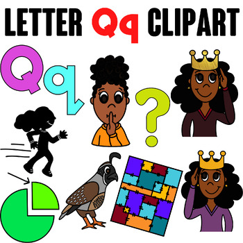 Preview of Letter Q Clipart {Alphabet Clipart}