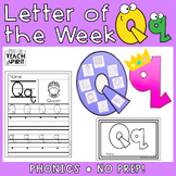 Letter Q | Letter of the Week | Activities | Phonics | Alphabet