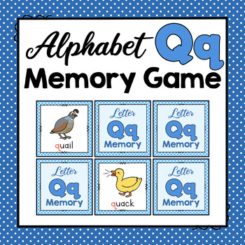 Letter Q Game Worksheets Teachers Pay Teachers