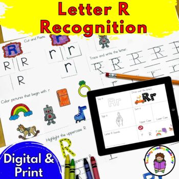 Preview of Letter R Letter Sound Recognition Activities | Print and Digital Bundle