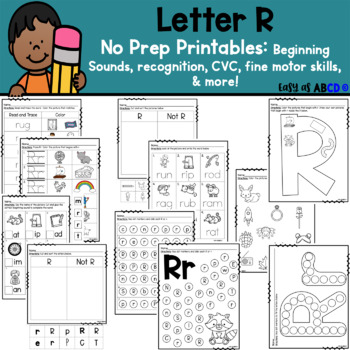 Preview of Letter R Printable Worksheets
