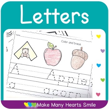 Letters Big Bundle by Make Many Hearts Smile | Teachers Pay Teachers