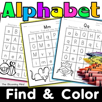 Preview of Alphabet Find Letter Recognition Activity