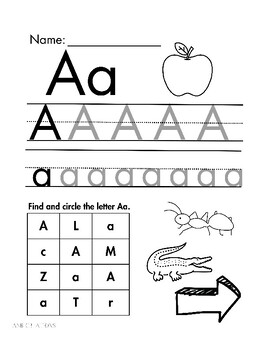 Letter Recognition A-Z by ANB Creations 101 | TPT