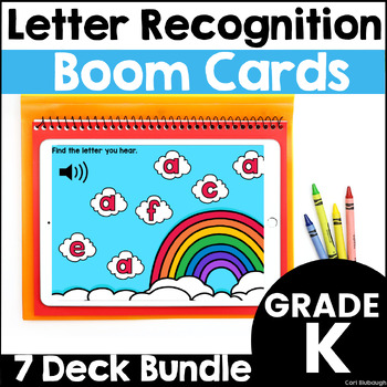 Preview of Letter Recognition & Identification Games Alphabet Practice Digital Boom Cards