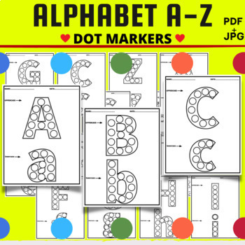 Preview of Letter Recognition Alphabet Dot Marker Activity, Bingo Dabber,Back to School