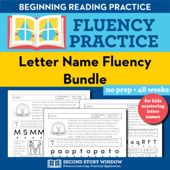 Preview of Letter Fluency Sheets w Letter Recognition Assessment & Intervention BUNDLE