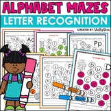 Letter Recognition Worksheets Alphabet Mazes and Letter Id