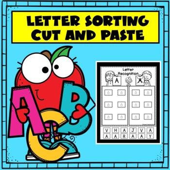 Preview of Letter Recognition | Capital Letter Sorting Cut and Paste