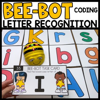 Preview of Bee Bot Printables Letter Recognition Activities Capital and Lowercase Matching