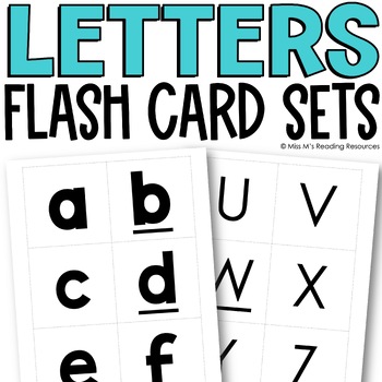 Preview of Letter Recognition Flash Cards Alphabet Cards Practice | Letters Identification