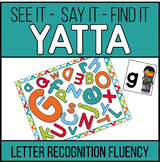 Letter Recognition Fluency YATTA Game - Available in Color