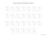 Letter Recognition Game - Apple Themed