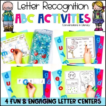 Preview of Letter Recognition Beginning Sounds ABC Order Chart - Activities Games Practice
