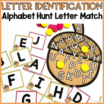 Letter Recognition | Letter Identification Activities | Letter Matching ...
