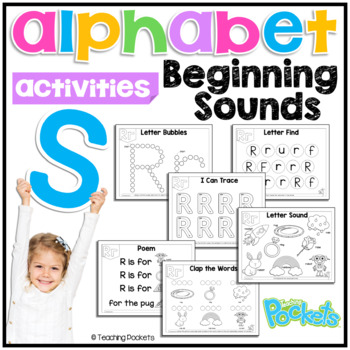 Preview of Letter Recognition & Letter Sound | ABC Book & Poem | Letter Tracing | Letter S