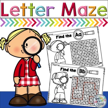 Preview of Letter Recognition Maze with EASEL Assessment