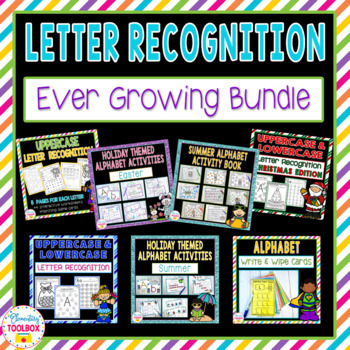 Preview of Alphabet Activities | Letter Recognition Ever Growing Bundle