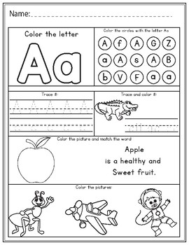 Preview of Letter Recognition Packet
