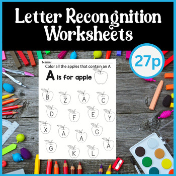 Preview of Letter Recognition Printable Worksheets