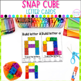 Letter Recognition - Snap Cubes Letter Cards - Alphabet Wr