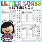 Letter Recognition Sorting Activity for Letters A-Z