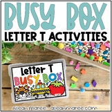 Letter Recognition Task Card Centers - Letter T Busy Box