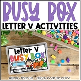 Letter Recognition Task Card Centers - Letter V Busy Box