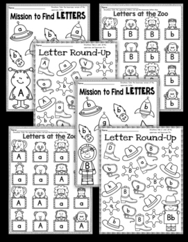 Letter Recognition Worksheets by Creative in Primary | TpT