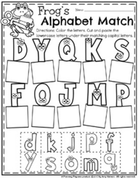 letter recognition worksheets by planning playtime tpt