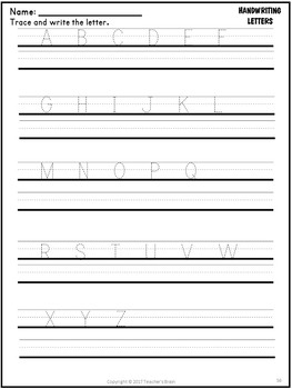 Alphabet Worksheets for Preschool and Kindergarten | Center Activities