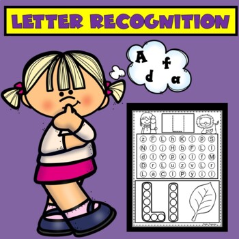 Preview of Letter Recognition Worksheets | Dot Marker Alphabet