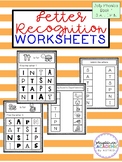 Letter Recognition Worksheets (Jolly Phonics Book 1)