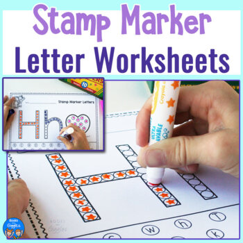Preview of Letter Recognition Worksheets for Stamp Markers