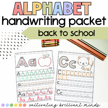 Letter Recognition and Handwriting Packet | Alphabet Review Worksheets