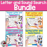 Letter Recognition and Letter Sounds Activities | Yearlong Bundle