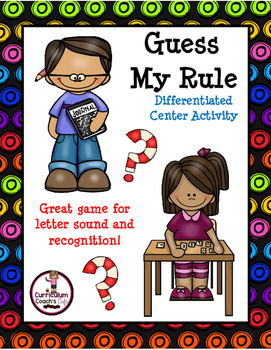 Automatisk genopfyldning krøllet Letter Recognition and Sound: Guess My Rule Game! by Curriculum Coach's Cafe