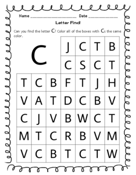 Letter Recognition - capital/uppercase letters by MsArtripsRoom