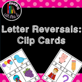 Letter Reversal Clip Cards