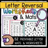 Letter Reversal Practice Printable Mats and Worksheets Let