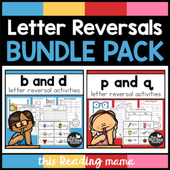 Preview of Letter Reversals BUNDLE Pack