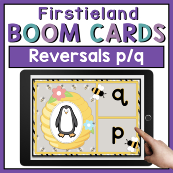 Preview of Letter Reversals Boom Cards p and q