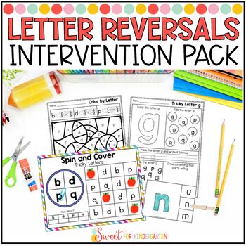 Preview of Letter Reversals Intervention Activities and Worksheets | Letter Recognition