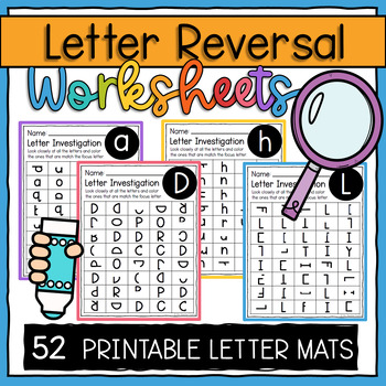 Letter Reverse Worksheets Letter Reversal Practice and Strategies ...